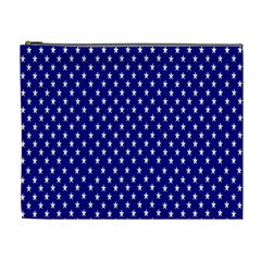 Rainbow Polka Dot Borders Colorful Resolution Wallpaper Blue Star Cosmetic Bag (xl) by Mariart