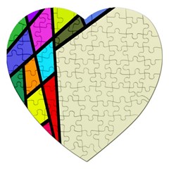 Digitally Created Abstract Page Border With Copyspace Jigsaw Puzzle (heart) by Simbadda