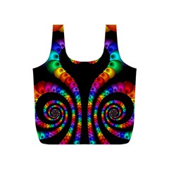 Fractal Drawing Of Phoenix Spirals Full Print Recycle Bags (s)  by Simbadda