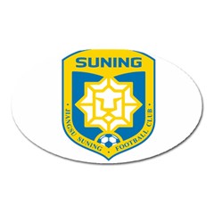 Jiangsu Suning F C  Oval Magnet by Valentinaart