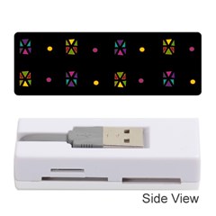 Abstract A Colorful Modern Illustration Black Background Memory Card Reader (stick)  by Simbadda