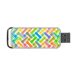 Abstract Pattern Colorful Wallpaper Background Portable Usb Flash (one Side) by Simbadda