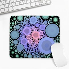 An Abstract Background Consisting Of Pastel Colored Circle Large Mousepads by Simbadda