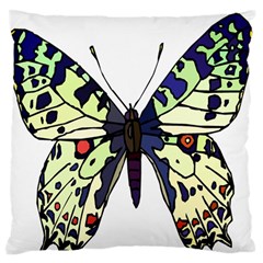 A Colorful Butterfly Image Standard Flano Cushion Case (one Side) by Simbadda