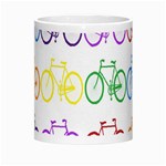 Rainbow Colors Bright Colorful Bicycles Wallpaper Background Morph Mugs Center
