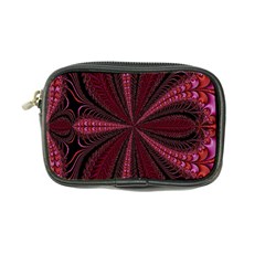 Red Ribbon Effect Newtonian Fractal Coin Purse by Simbadda