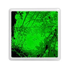 Leaf Outline Abstract Memory Card Reader (square)  by Simbadda