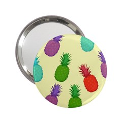 Colorful Pineapples Wallpaper Background 2 25  Handbag Mirrors by Simbadda