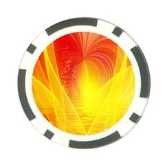 Realm Of Dreams Light Effect Abstract Background Poker Chip Card Guard by Simbadda