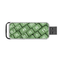 Pi Grunge Style Pattern Portable Usb Flash (two Sides) by dflcprints