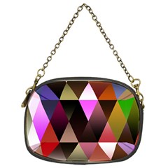 Triangles Abstract Triangle Background Pattern Chain Purses (one Side)  by Simbadda