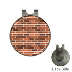 Brick Brown Line Texture Hat Clips With Golf Markers by Mariart