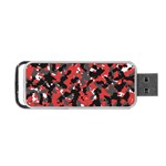 Bloodshot Camo Red Urban Initial Camouflage Portable USB Flash (Two Sides) Front