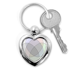 Four Way Venn Diagram Circle Key Chains (heart)  by Mariart