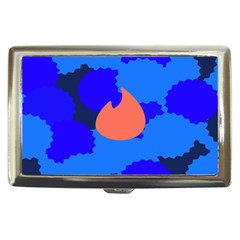 Image Orange Blue Sign Black Spot Polka Cigarette Money Cases by Mariart