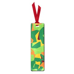 Initial Camouflage Green Orange Yellow Small Book Marks by Mariart