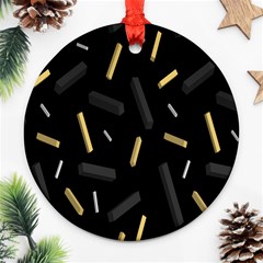 Rectangle Chalks Ornament (round) by Mariart