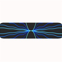 Sine Squared Line Blue Black Light Large Bar Mats by Mariart