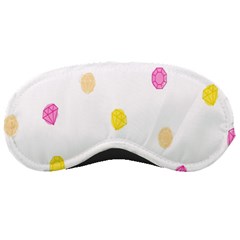 Stone Diamond Yellow Pink Brown Sleeping Masks by Mariart