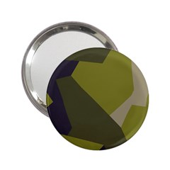 Unifom Camuflage Green Frey Purple Falg 2 25  Handbag Mirrors by Mariart