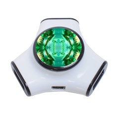 Green Lantern 3d Effect 3-port Usb Hub