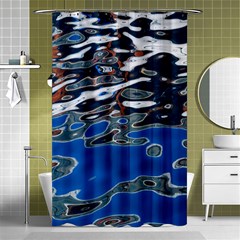 Colorful Reflections In Water Shower Curtain 48  X 72  (small)  by Simbadda