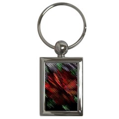 Abstract Green And Red Background Key Chains (rectangle)  by Simbadda