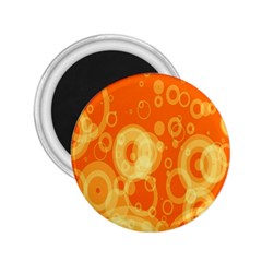 Retro Orange Circle Background Abstract 2 25  Magnets by Nexatart