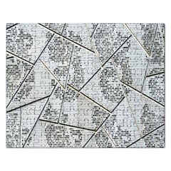 The Abstract Design On The Xuzhou Art Museum Rectangular Jigsaw Puzzl by Nexatart