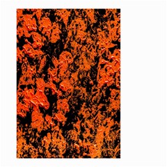 Abstract Orange Background Small Garden Flag (two Sides)