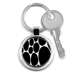 Dalmatian Black Spot Stone Key Chains (round)  by Mariart