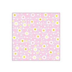 Flower Floral Sunflower Pink Yellow Satin Bandana Scarf by Mariart