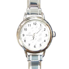 Dollar Sign Transparent Round Italian Charm Watch by Mariart