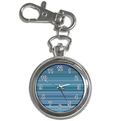 Horizontal Line Blue Key Chain Watches