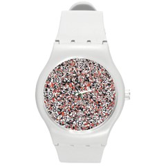 Hurley Mix Electric Electric Red Blend Round Plastic Sport Watch (m) by Mariart