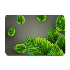 Leaf Green Grey Plate Mats