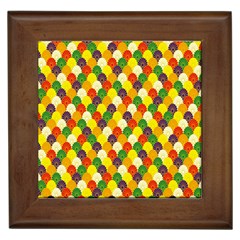 Flower Floral Sunflower Color Rainbow Yellow Purple Red Green Framed Tiles by Mariart