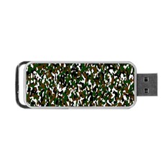 Camouflaged Seamless Pattern Abstract Portable Usb Flash (two Sides) by Nexatart