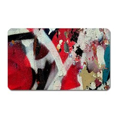 Abstract Graffiti Background Wallpaper Of Close Up Of Peeling Magnet (rectangular) by Nexatart