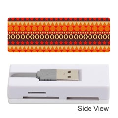 Abstract Lines Seamless Pattern Memory Card Reader (stick)  by Nexatart