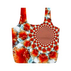 Stylish Background With Flowers Full Print Recycle Bags (m)  by Nexatart