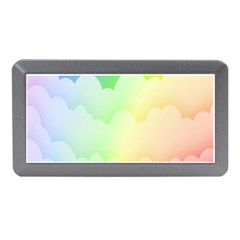 Cloud Blue Sky Rainbow Pink Yellow Green Red White Wave Memory Card Reader (mini) by Mariart