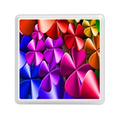 Colorful Flower Floral Rainbow Memory Card Reader (square) 