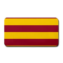 Oswald s Stripes Red Yellow Medium Bar Mats by Mariart