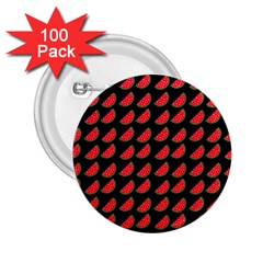 Watermelon Slice Red Black Fruite 2 25  Buttons (100 Pack)  by Mariart