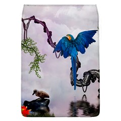 Wonderful Blue Parrot In A Fantasy World Flap Covers (l)  by FantasyWorld7