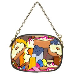 Sweet Stuff Digitally Food Chain Purses (two Sides)  by Nexatart