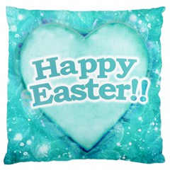 Happy Easter Theme Graphic Large Cushion Case (one Side) by dflcprints