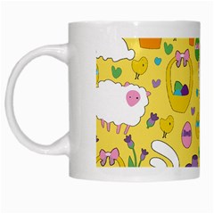 Cute Easter Pattern White Mugs by Valentinaart