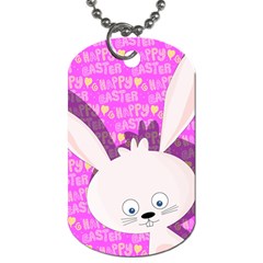 Easter Bunny  Dog Tag (two Sides) by Valentinaart